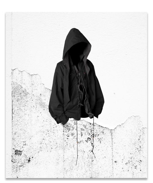 Pleated Wash Detachable Hood Shirt