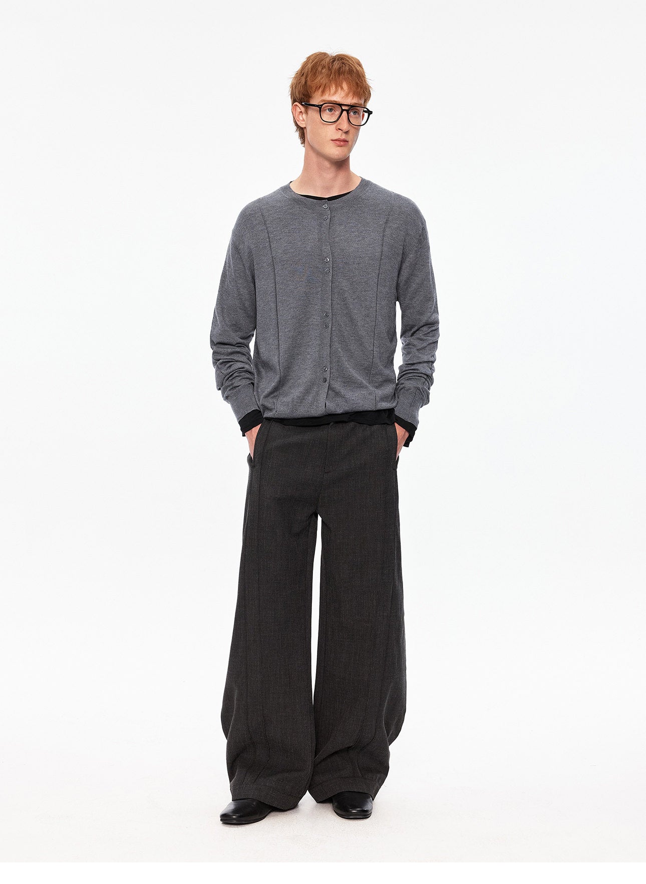 Mulberry Silk-Blend Knit Cardigan