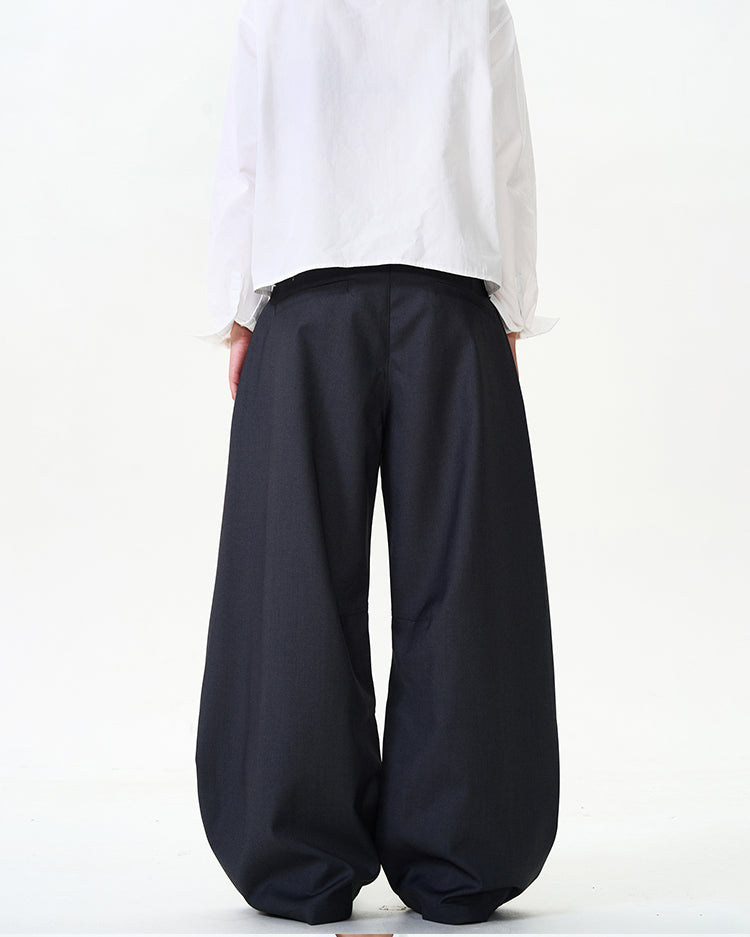 Clean Fit Draped Scimitar Casual Pants