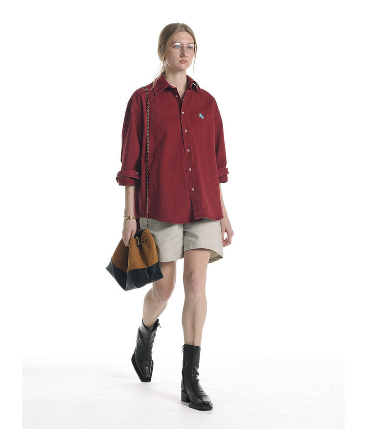 Vintage-Style Brushed Shirt