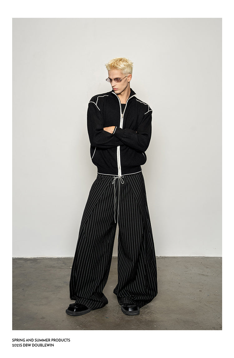 Split-Edge Knit Cardigan