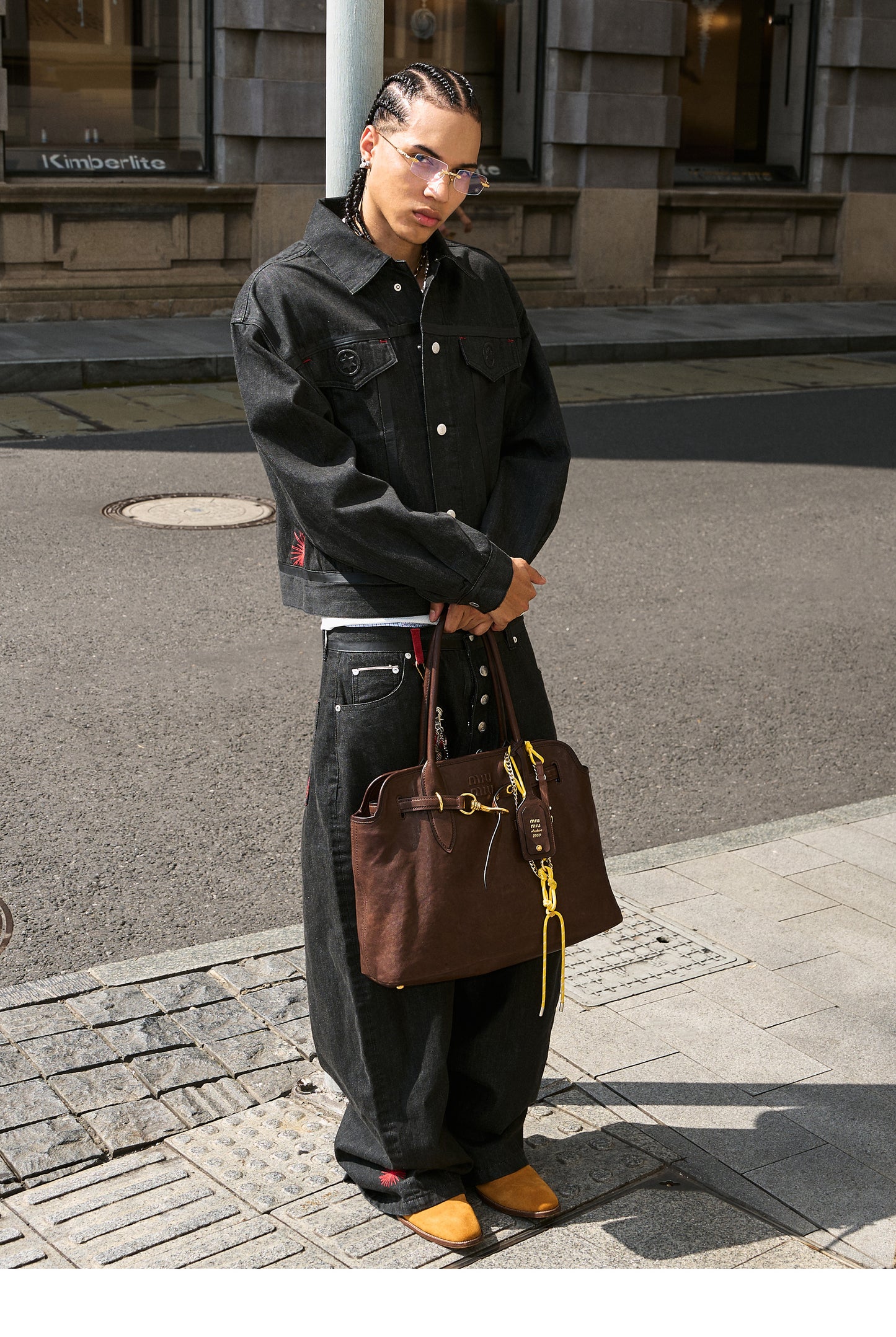 Raw Denim Short Wide Jacket