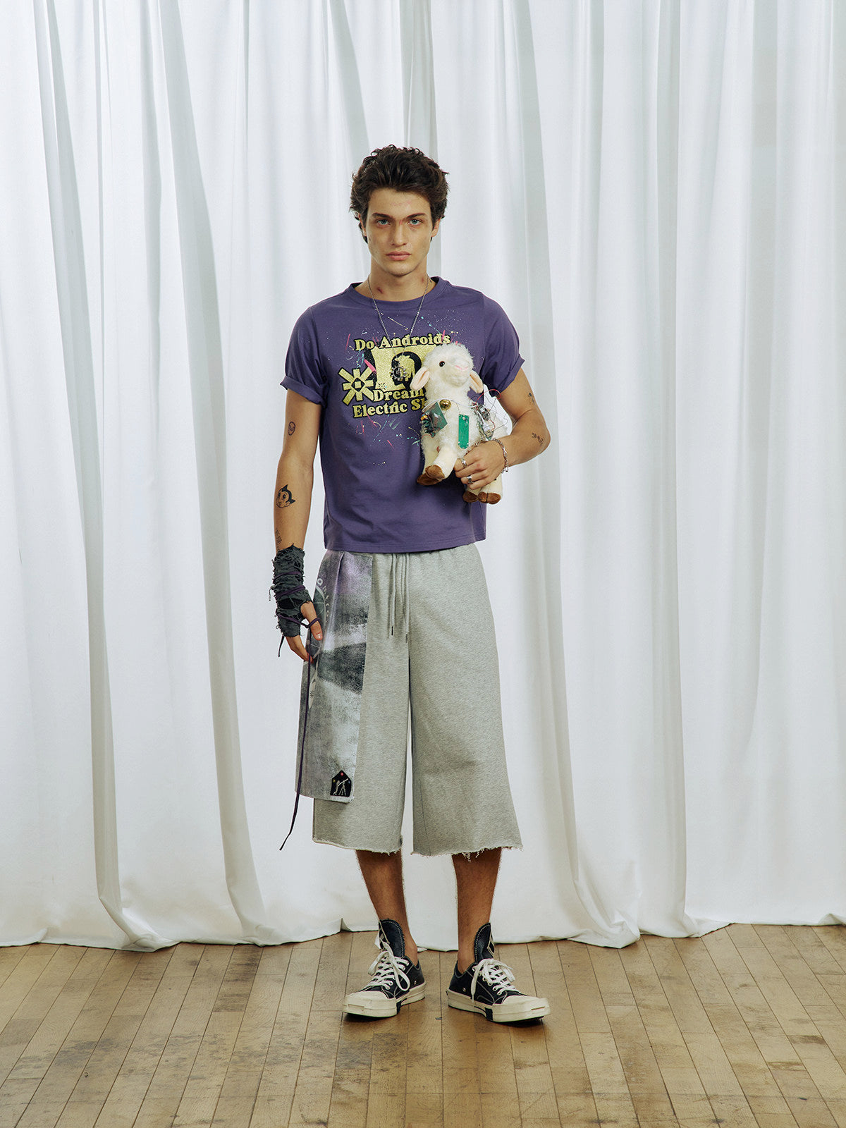 Drawstring Waist Shorts