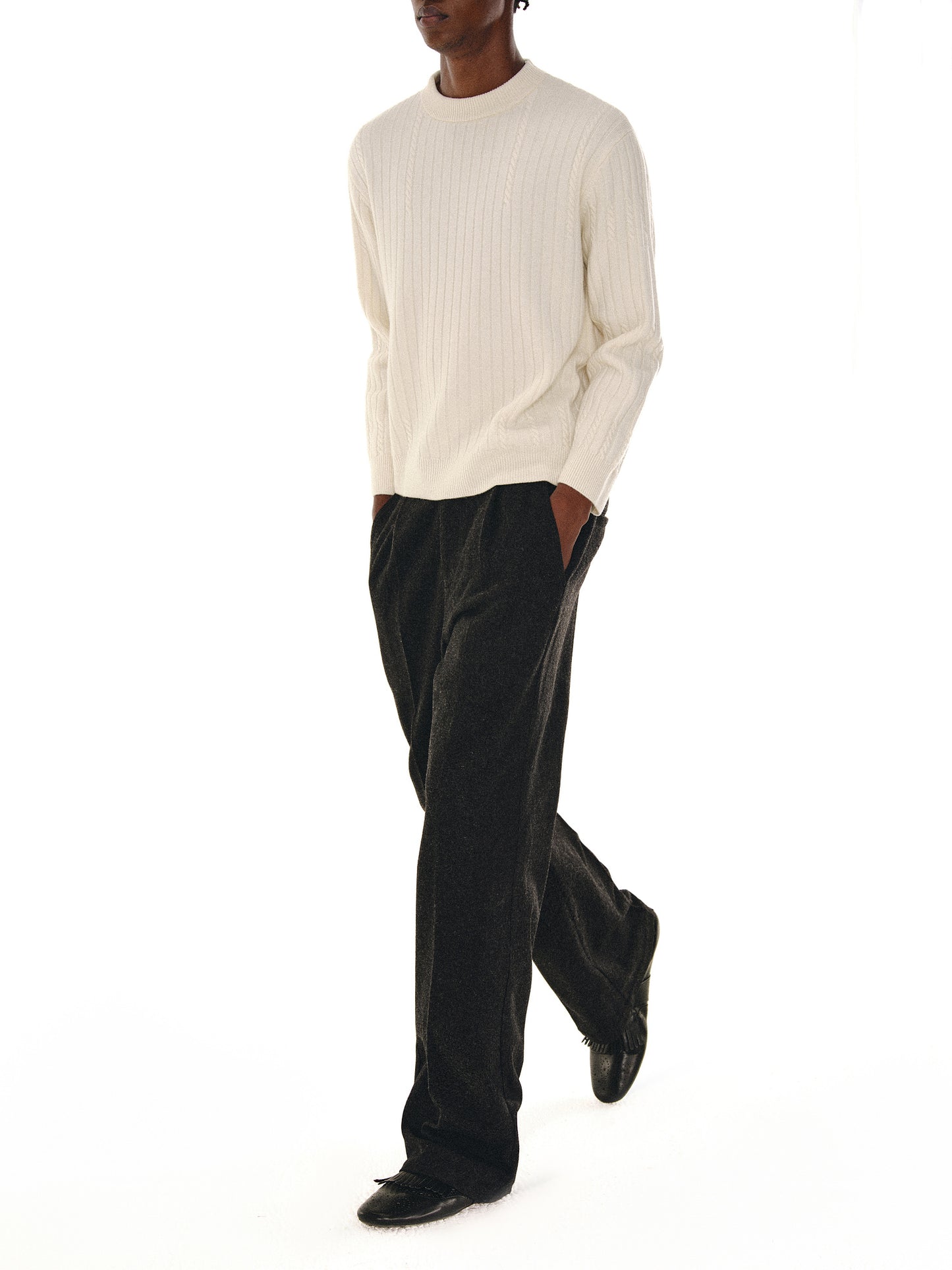 100% Wool Casual Pants