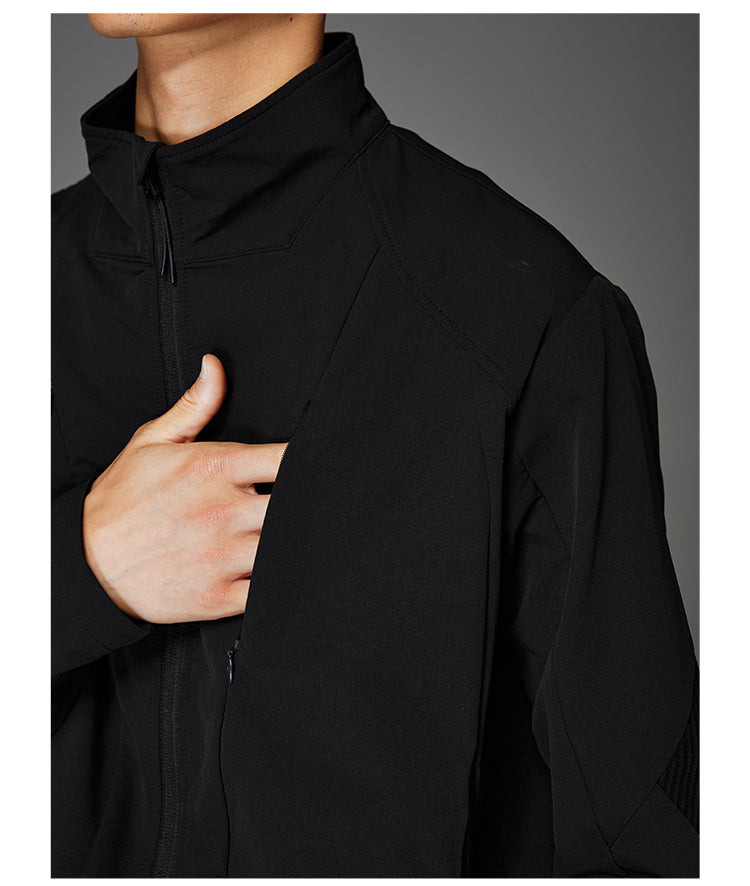 Stand Collar Clean Fit Jacket