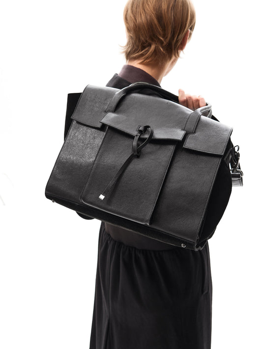 Cowhide Textured Tote Bag