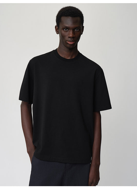 Relaxed-Fit Basic Round-Neck T-Shirt