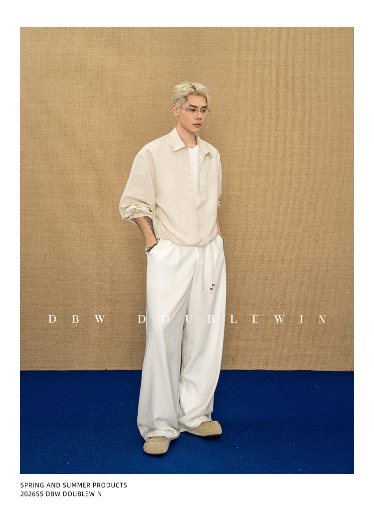 Faux two-piece shirt