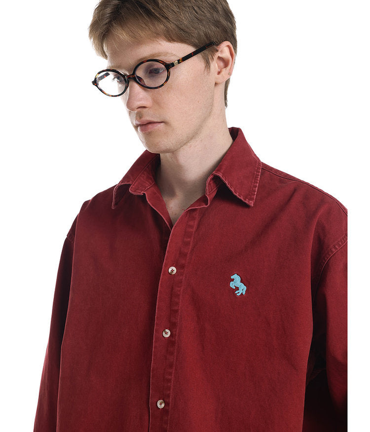 Vintage-Style Brushed Shirt