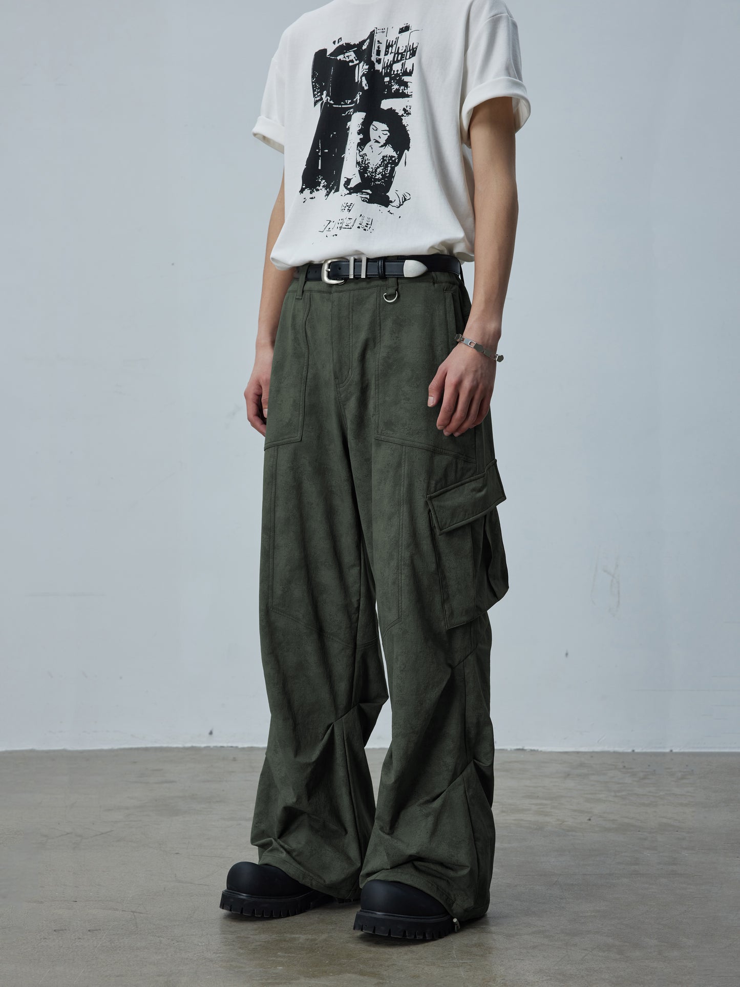 Draped Cargo Pants