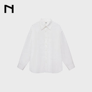 UV-Protective Embroidered Silhouette Casual Shirt