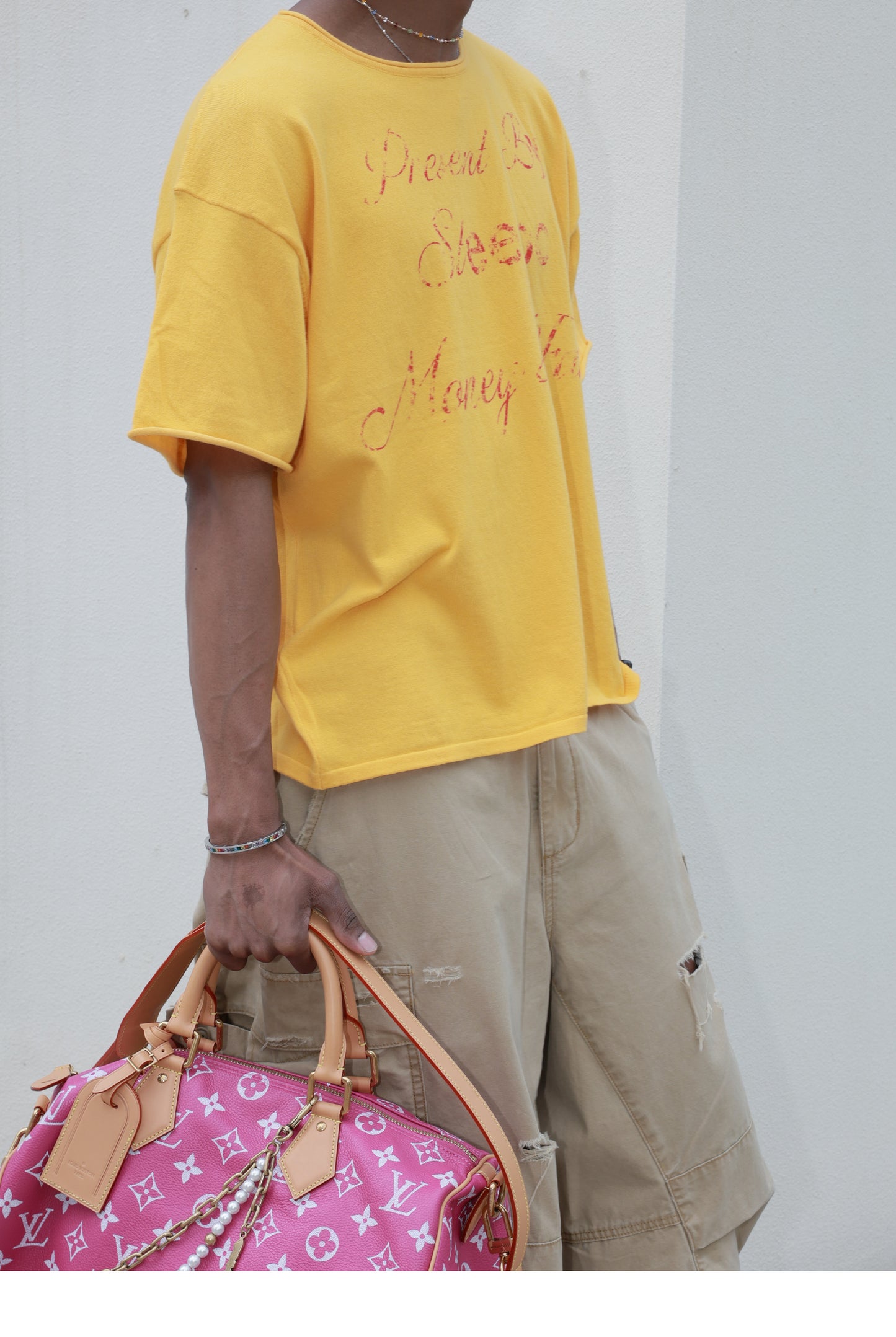 Distressed Print T-Shirt