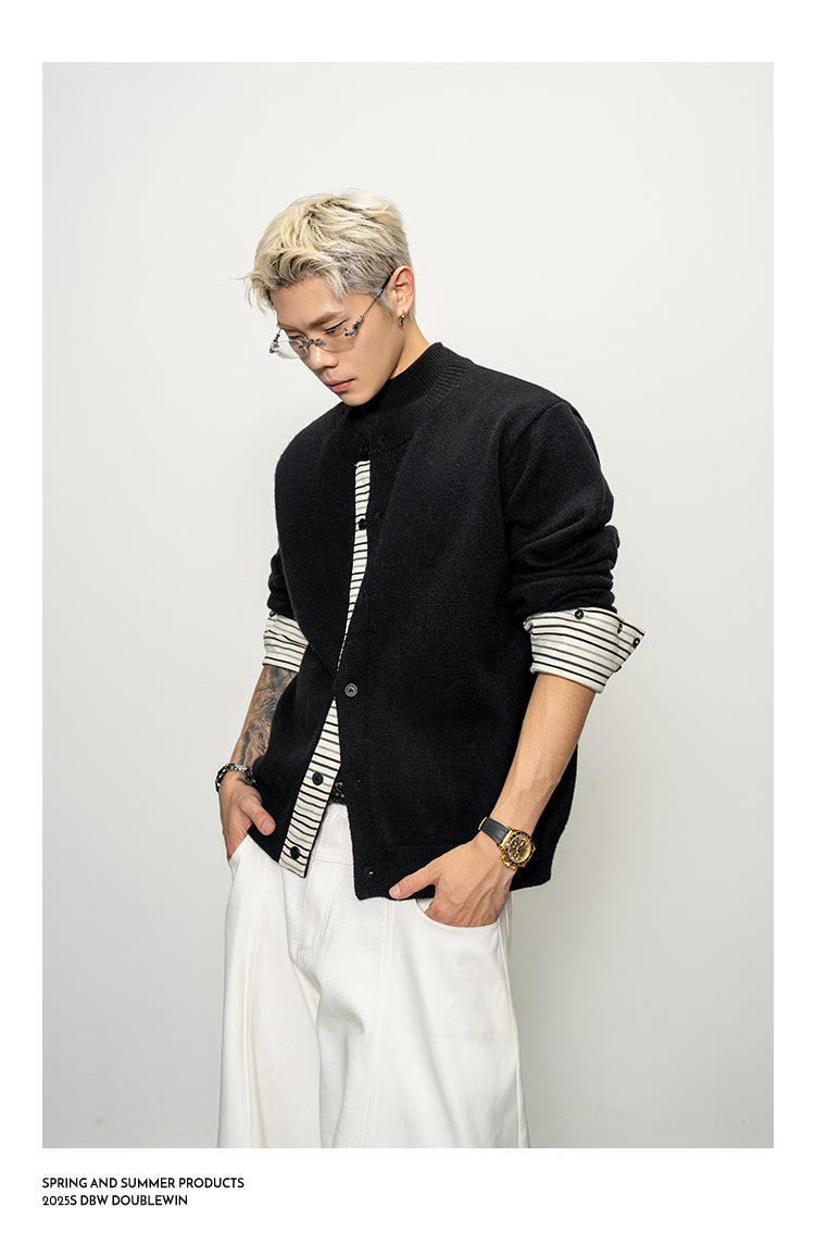 Striped Stitch Cardigan