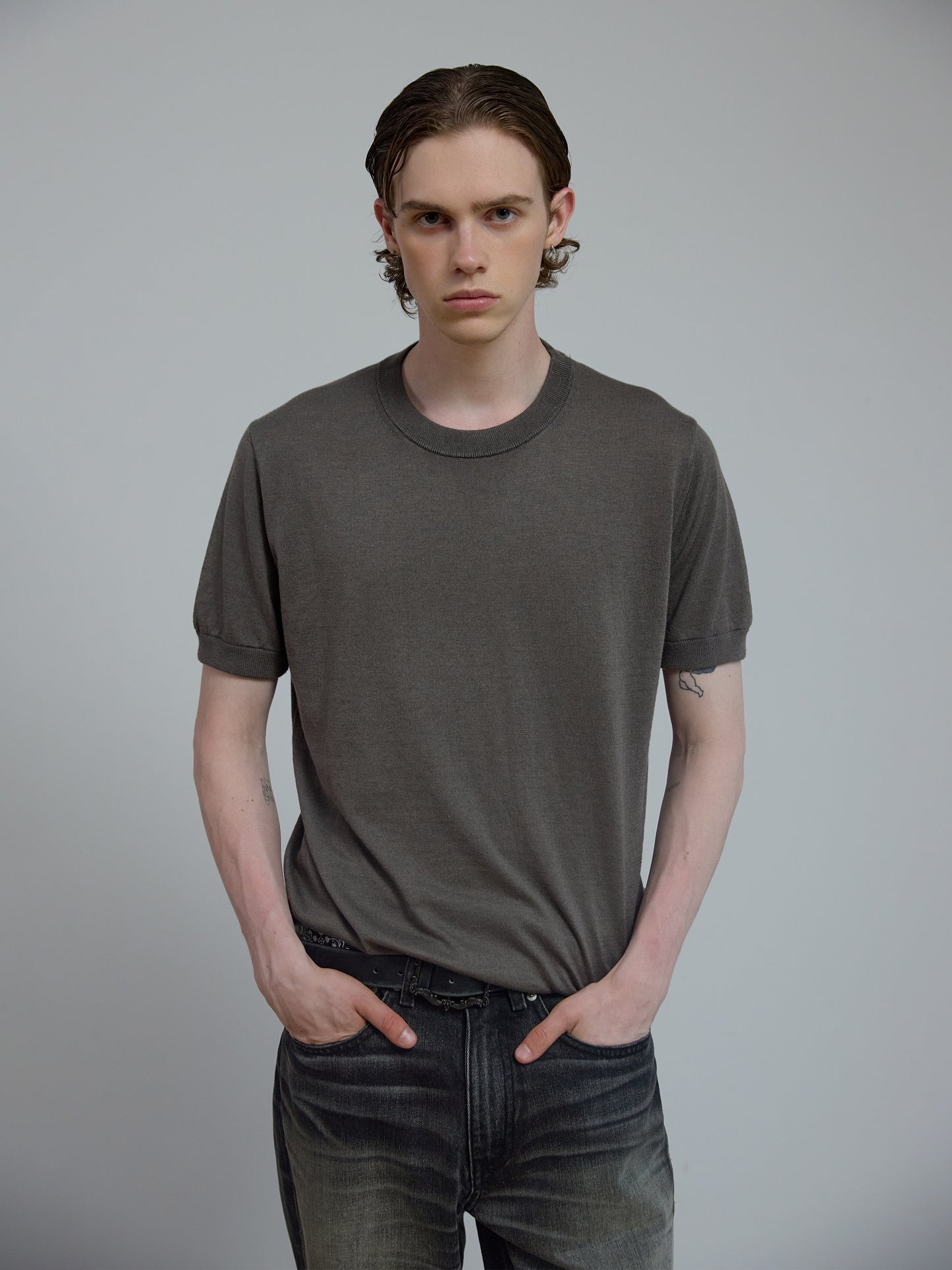 Slim crew neck T-shirt