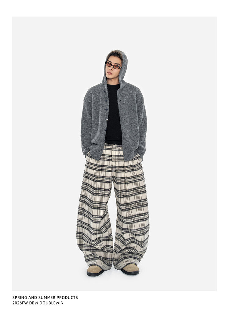 Knitted Cardigan with Hood