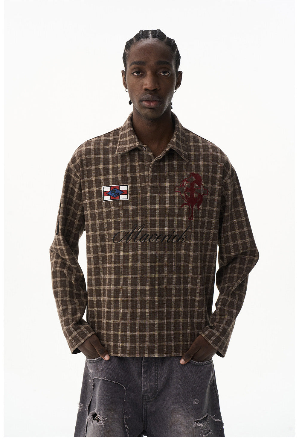 Retro Check Pattern Shirt