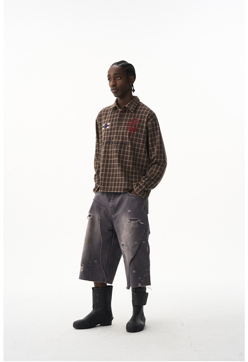 Retro Check Pattern Shirt