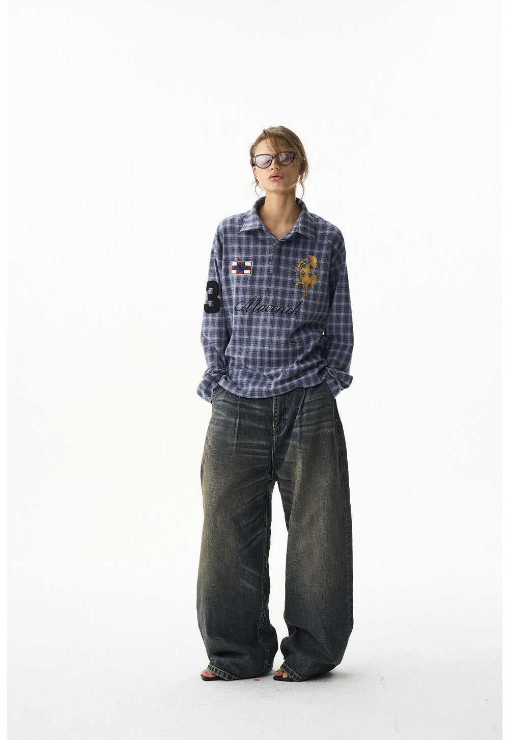Retro Check Pattern Shirt