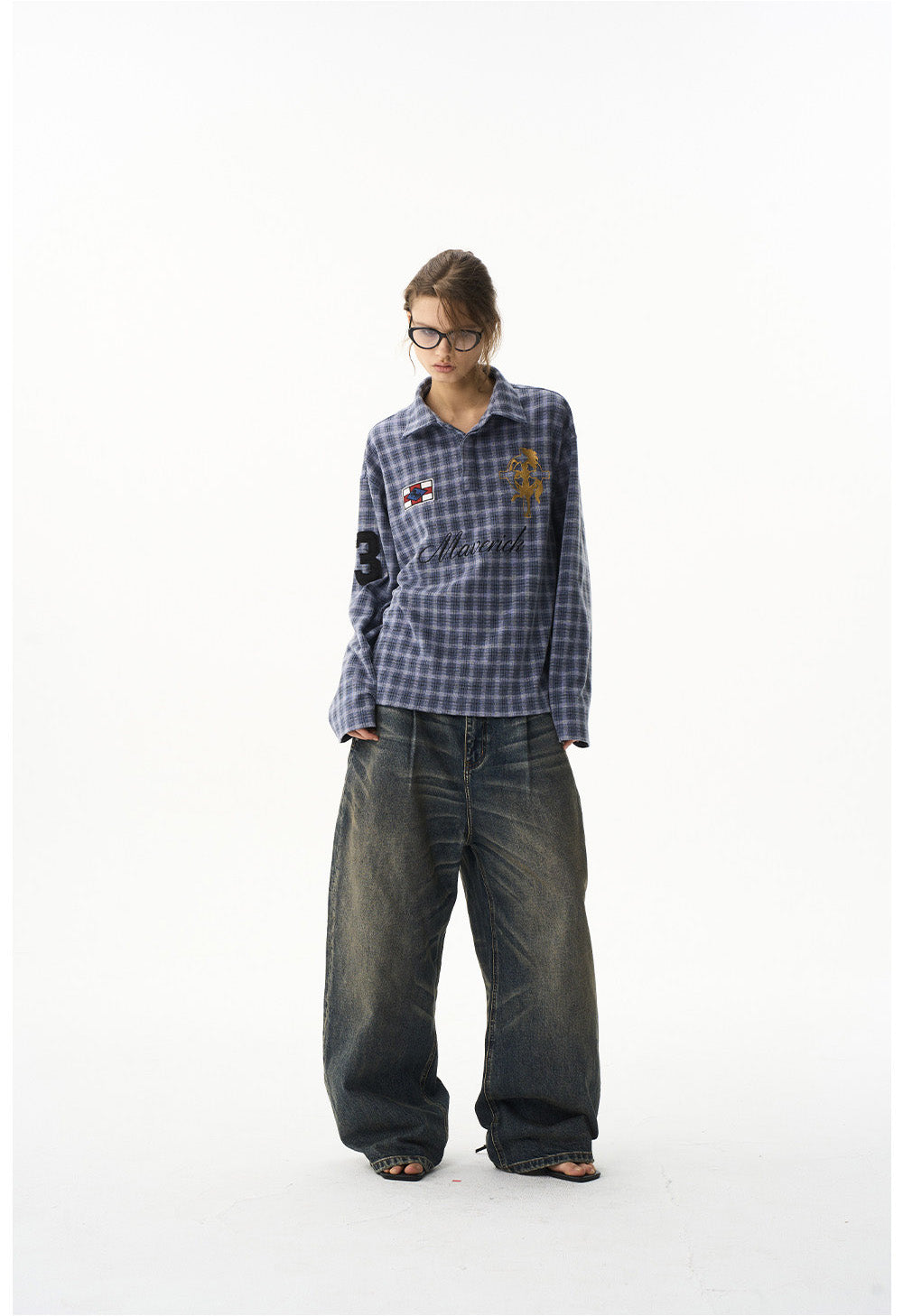 Retro Check Pattern Shirt