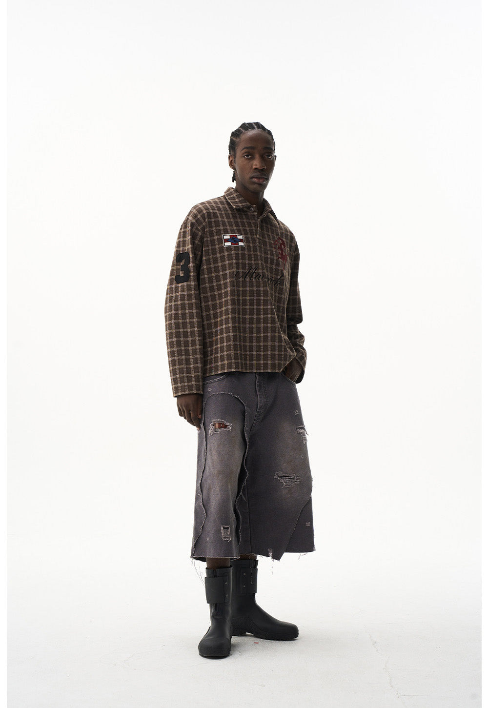 Retro Check Pattern Shirt