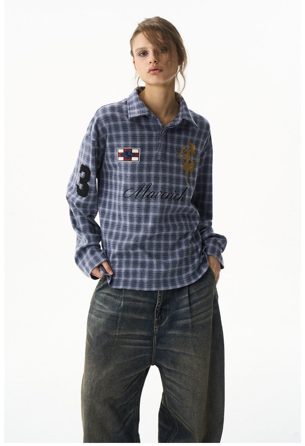 Retro Check Pattern Shirt