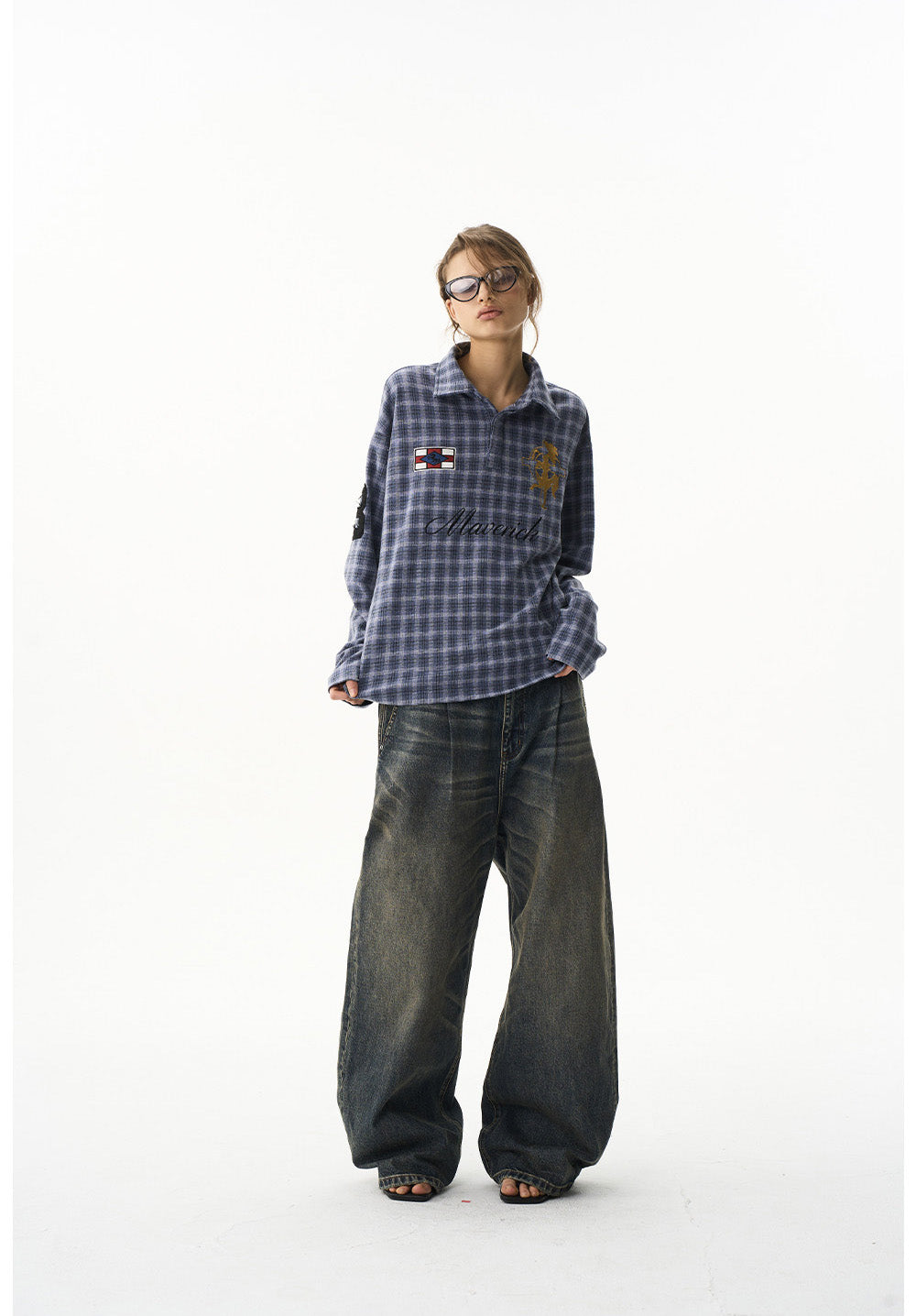 Retro Check Pattern Shirt