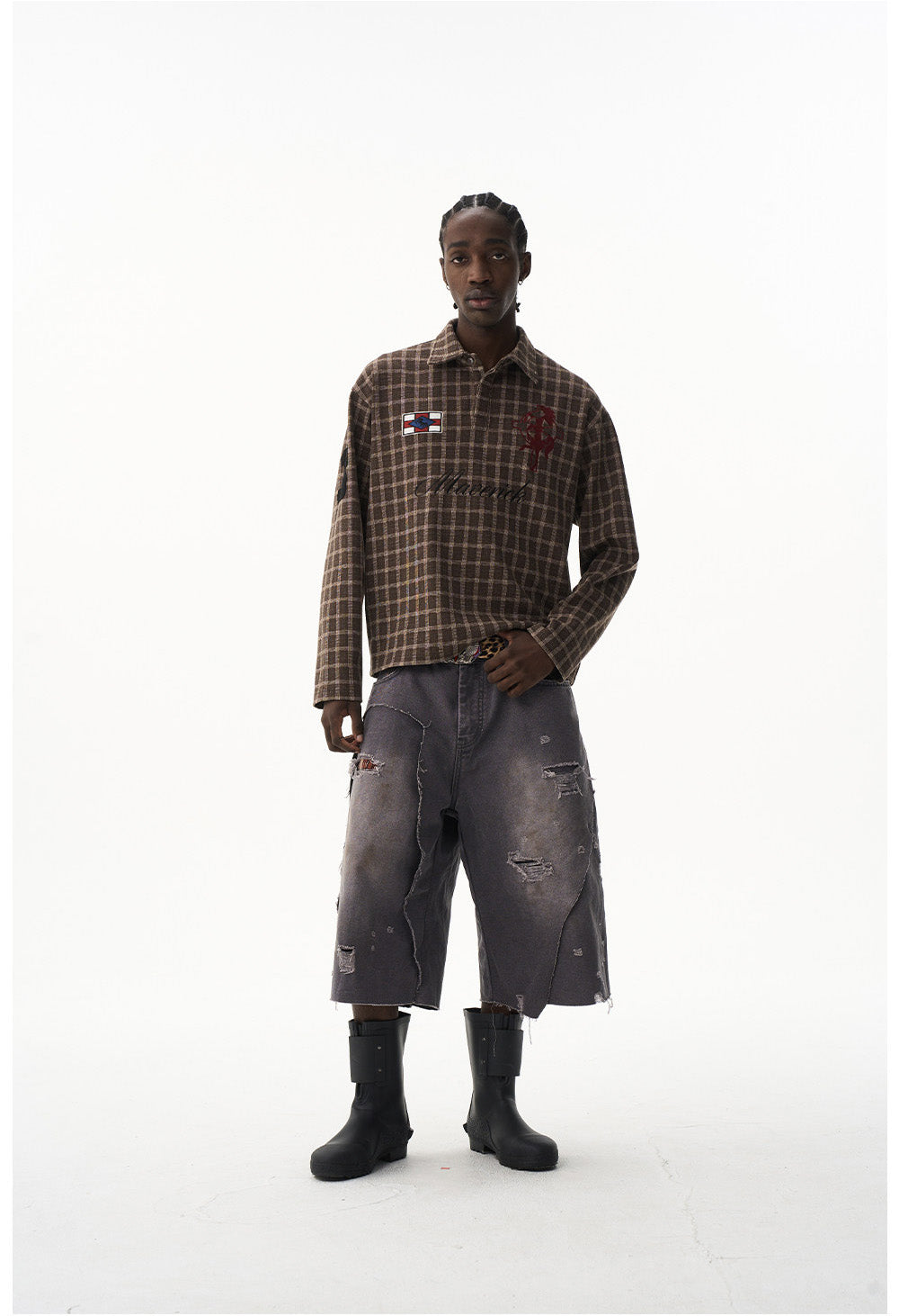 Retro Check Pattern Shirt