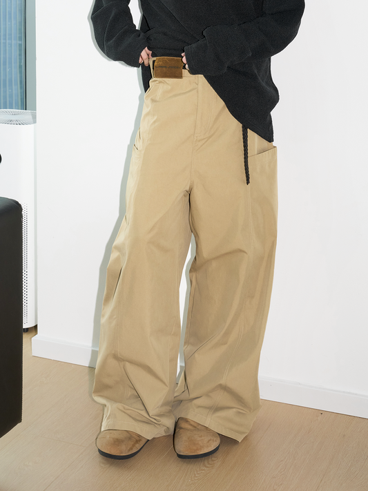 Unisex three-dimensional pocket casual pants