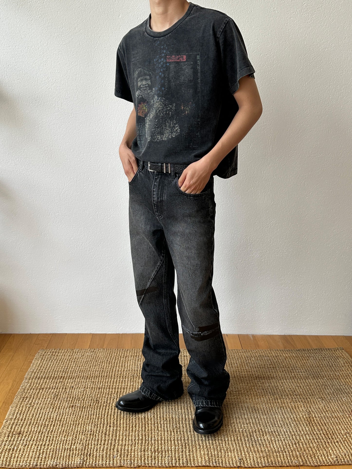 Slim Fit Straight Leg Jeans