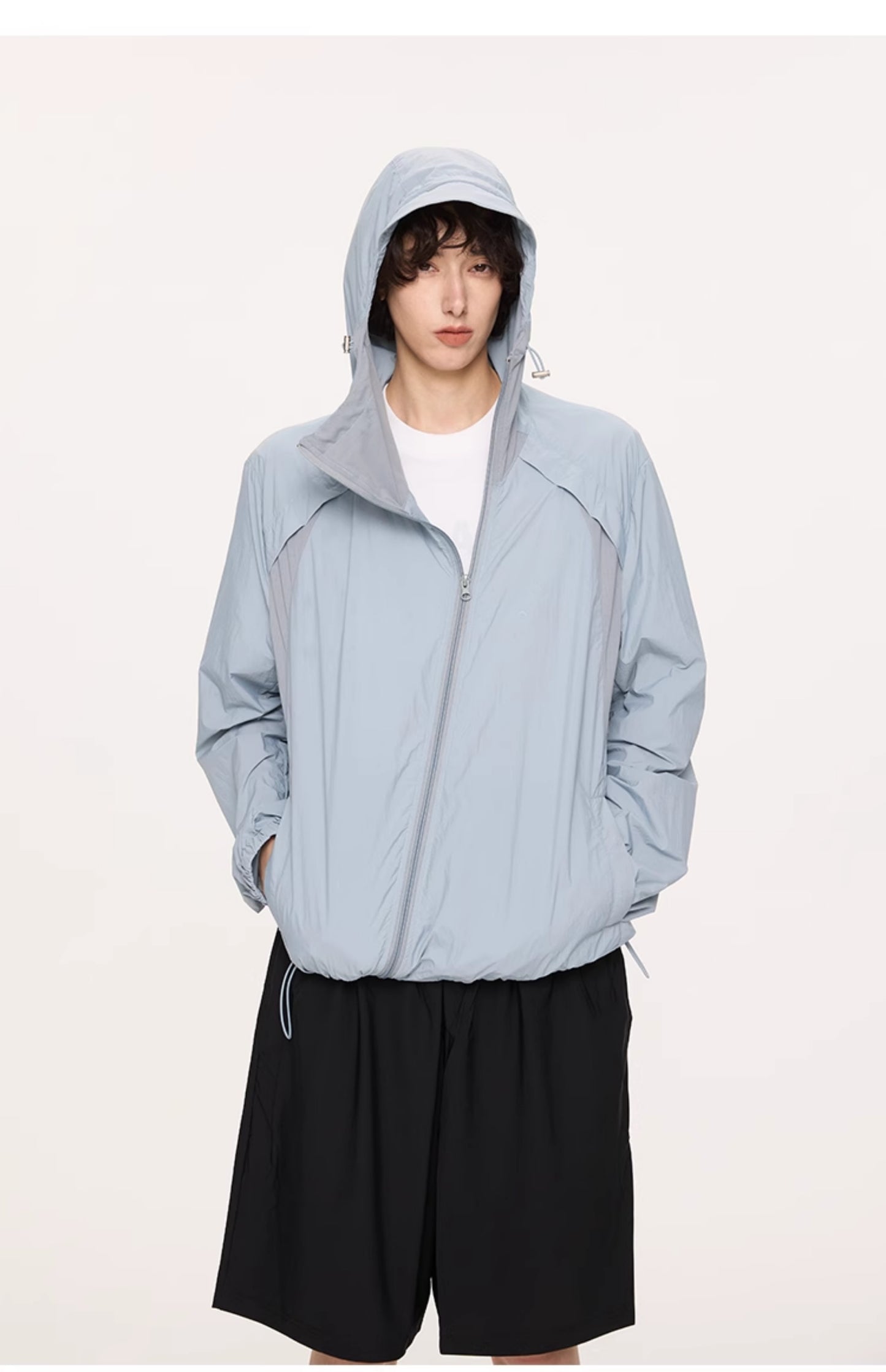 Breathable straight shoulder jacket