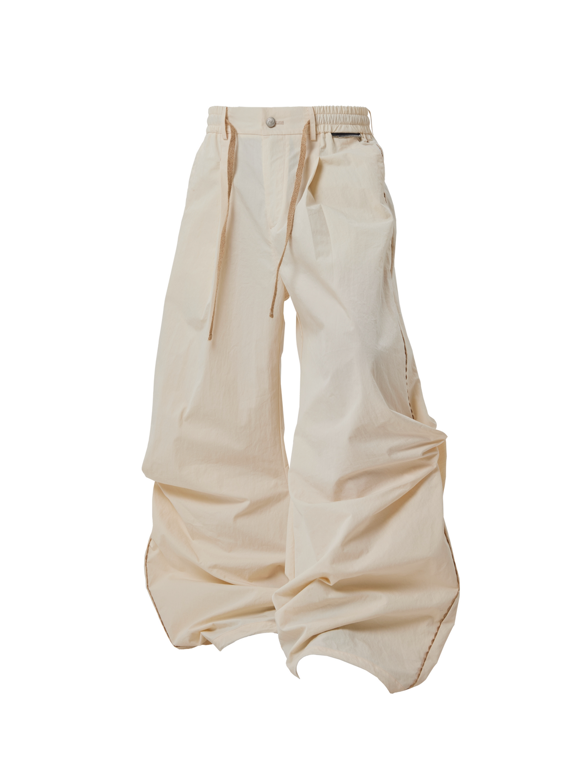 Loose-Fit Paratrooper Pants with Drawstring