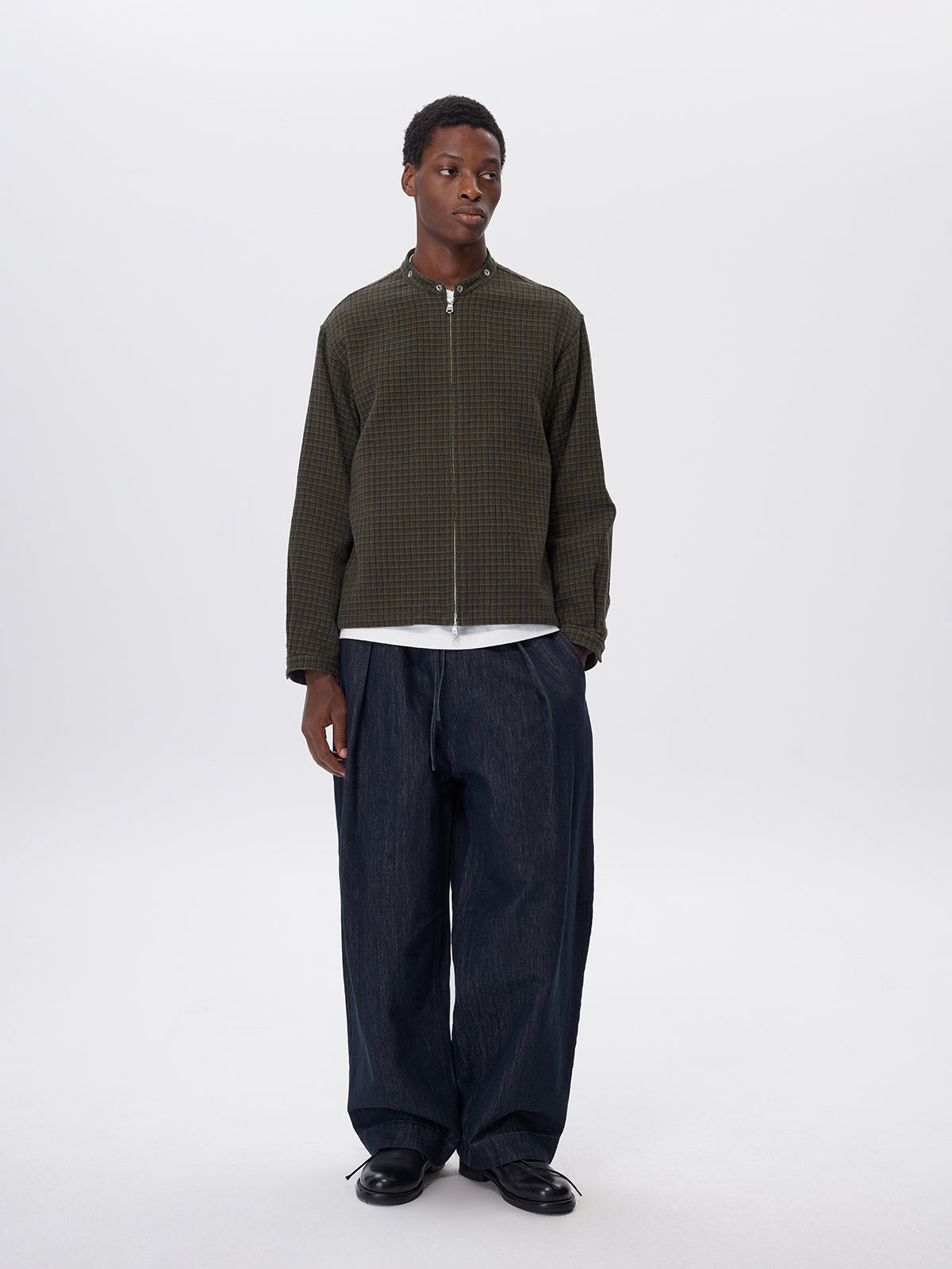 Cotton Check Pattern Jacket