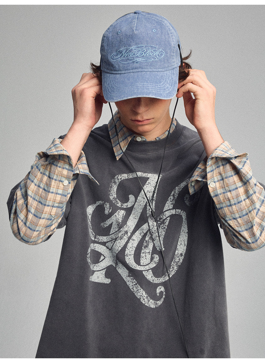 Square-Collar Silhouette Casual Shirt