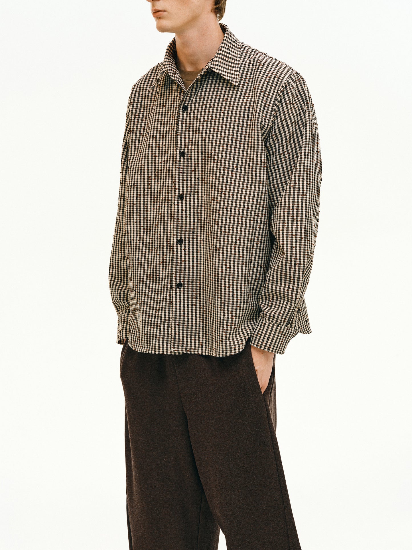 Fit-woven Checkered Shirt