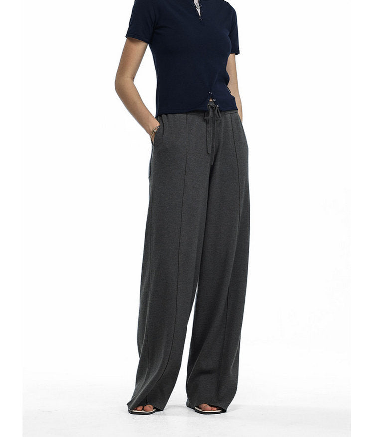 Relaxed Straight-Leg Casual Pants
