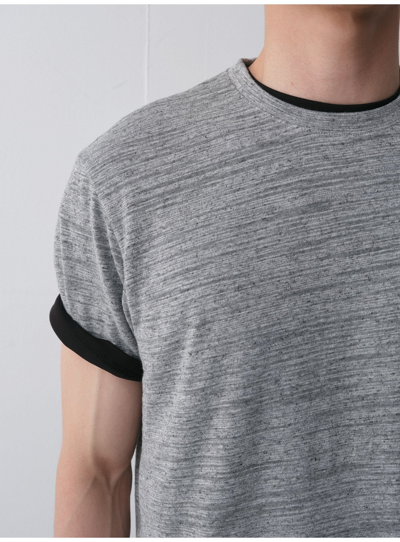 Linen-Blend Short-Sleeve T-Shirt