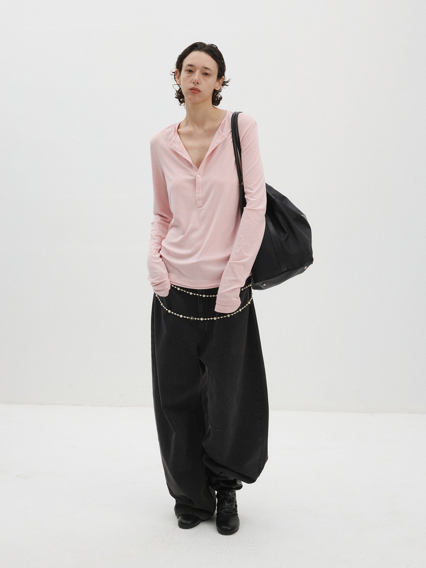 Slim-Fit Stretch Knit Sweater