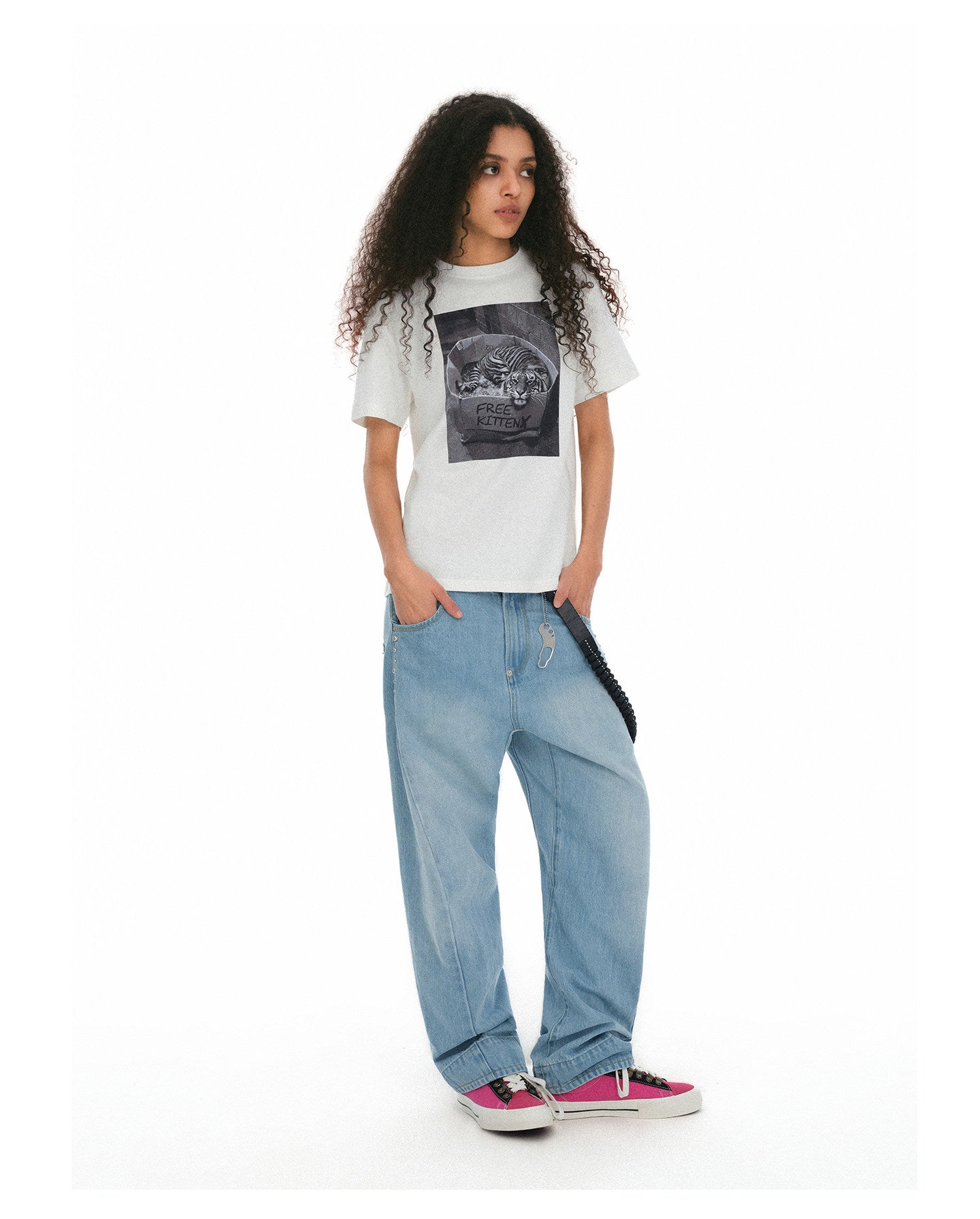 Slim-Fit Fan Print T-Shirt