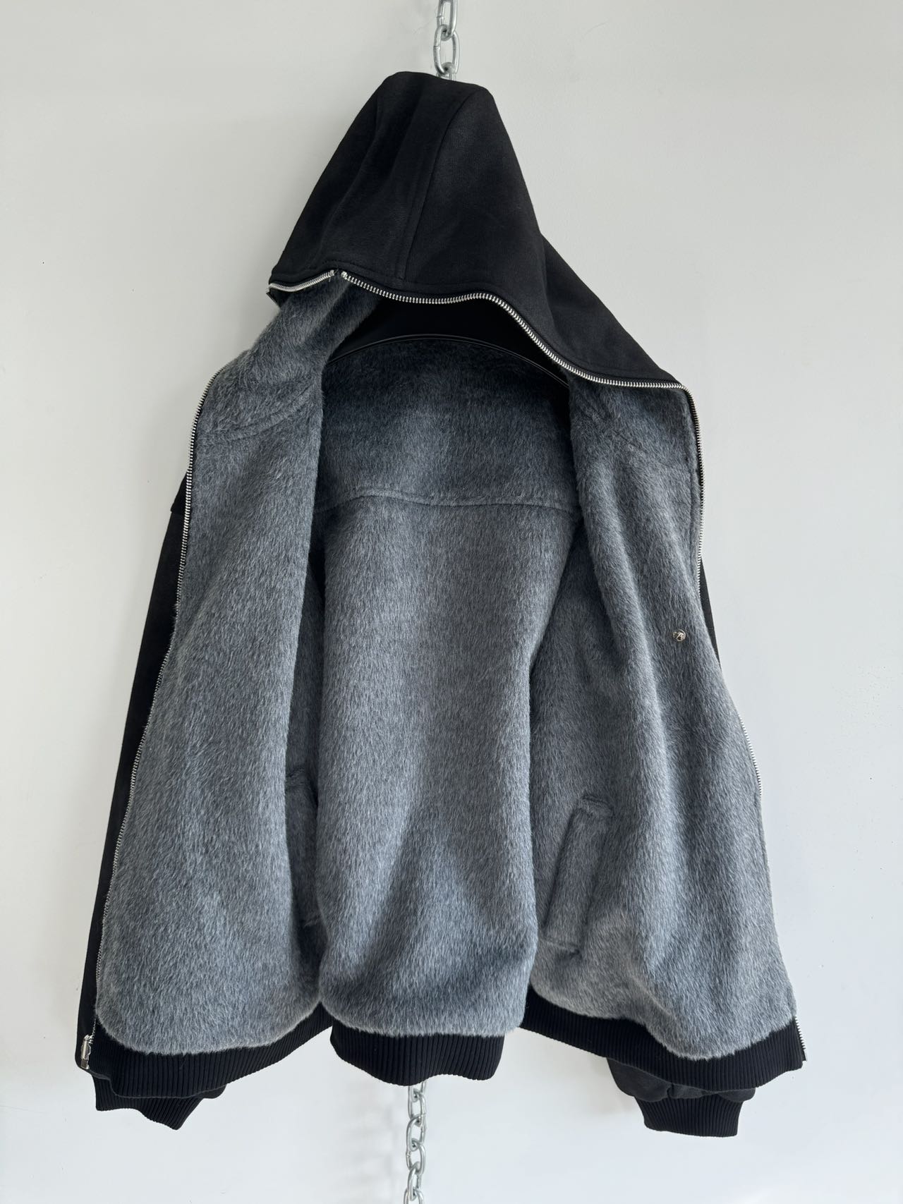 Reversible Washed Hooded Jacket