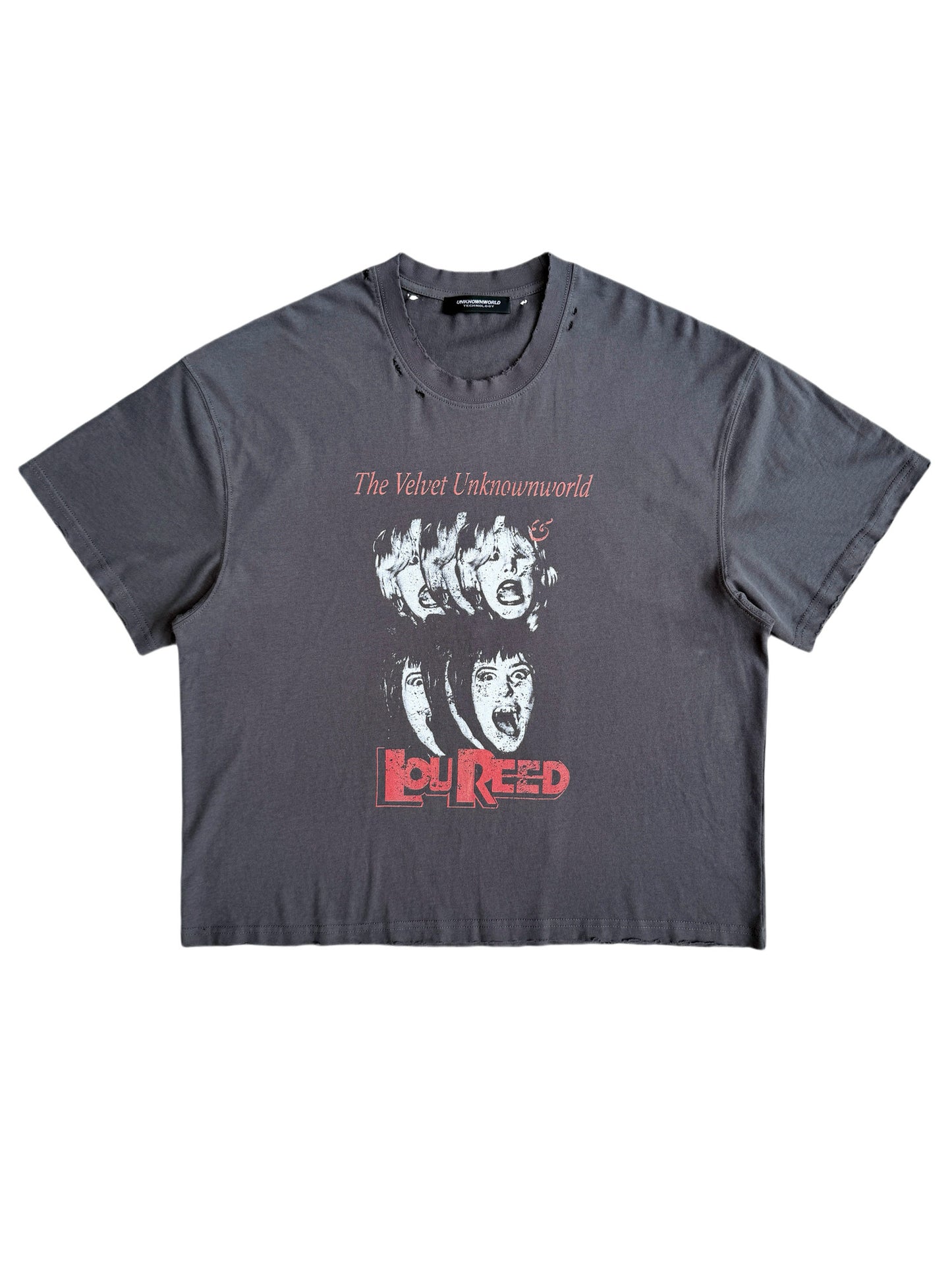 Virtual Band Print T-Shirt with Washed Finish