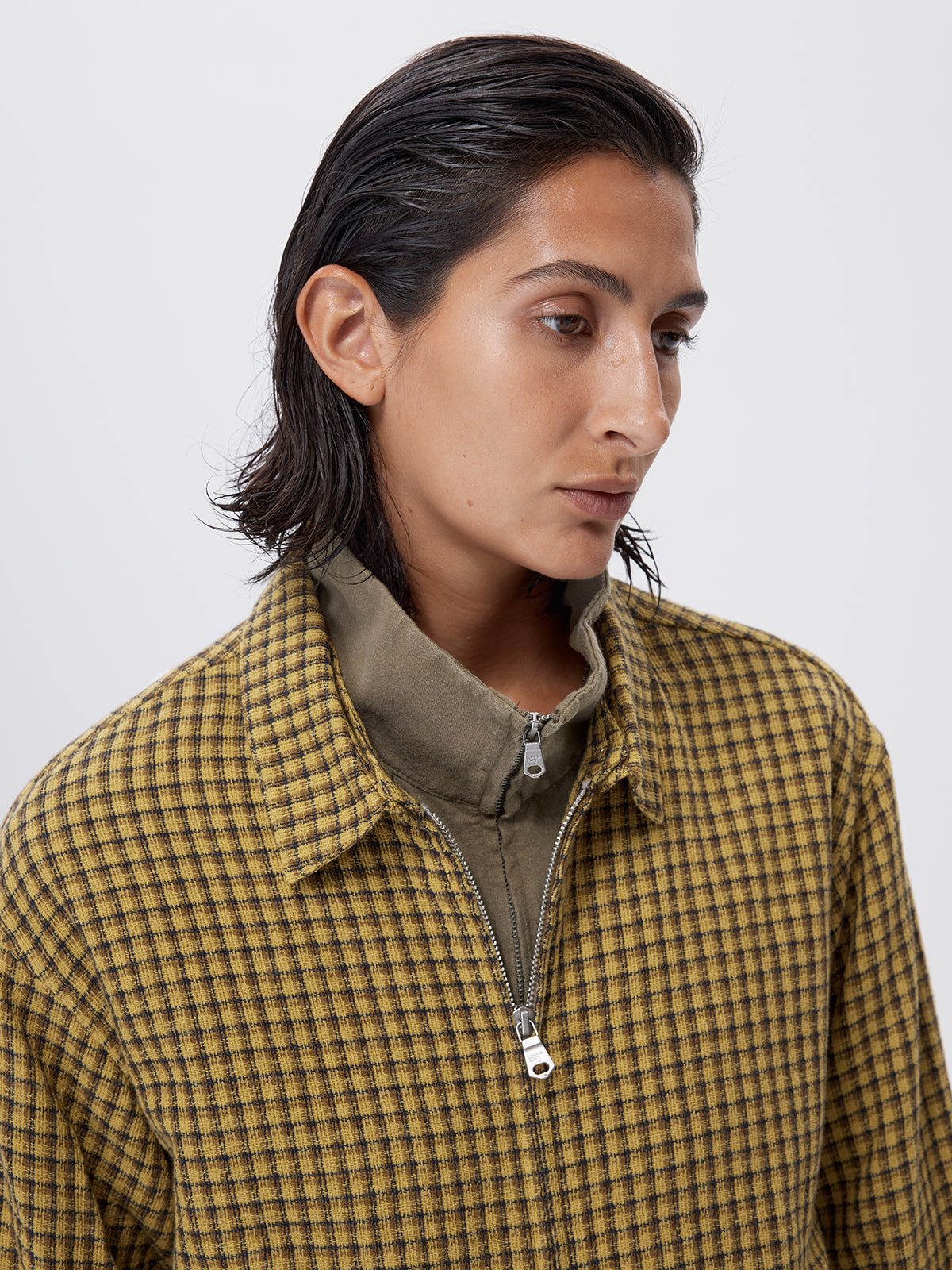 Cotton Check Pattern Jacket
