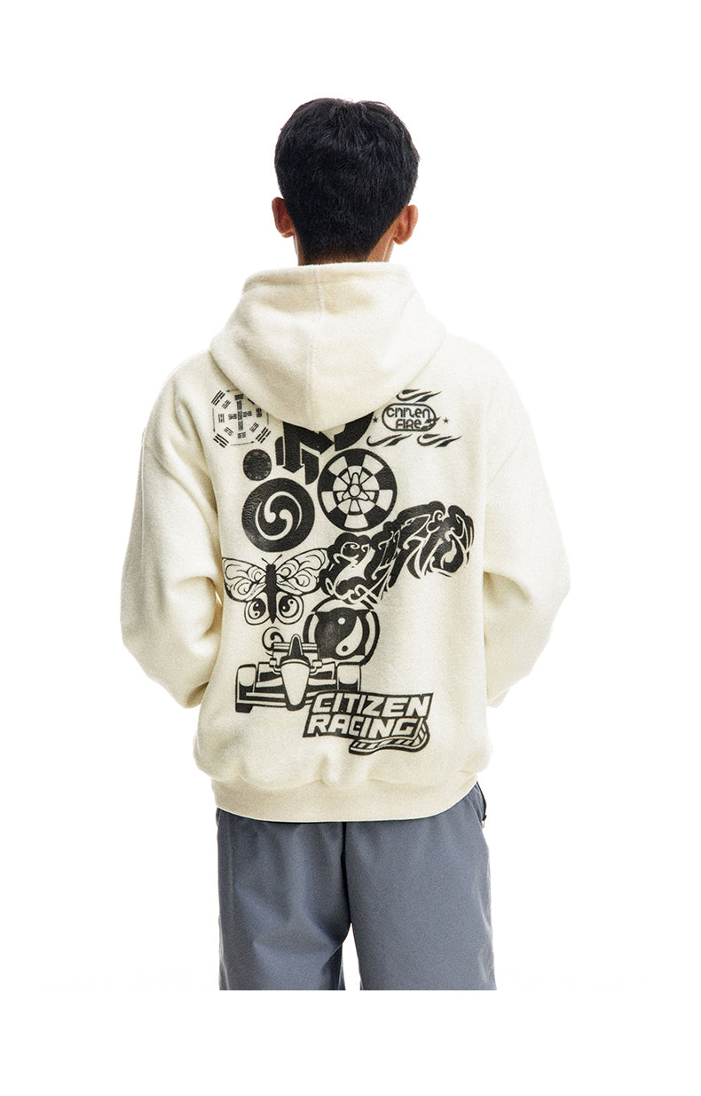 Printed Hooded Sweatshirt