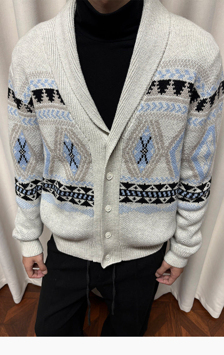 Thick knit cardigan