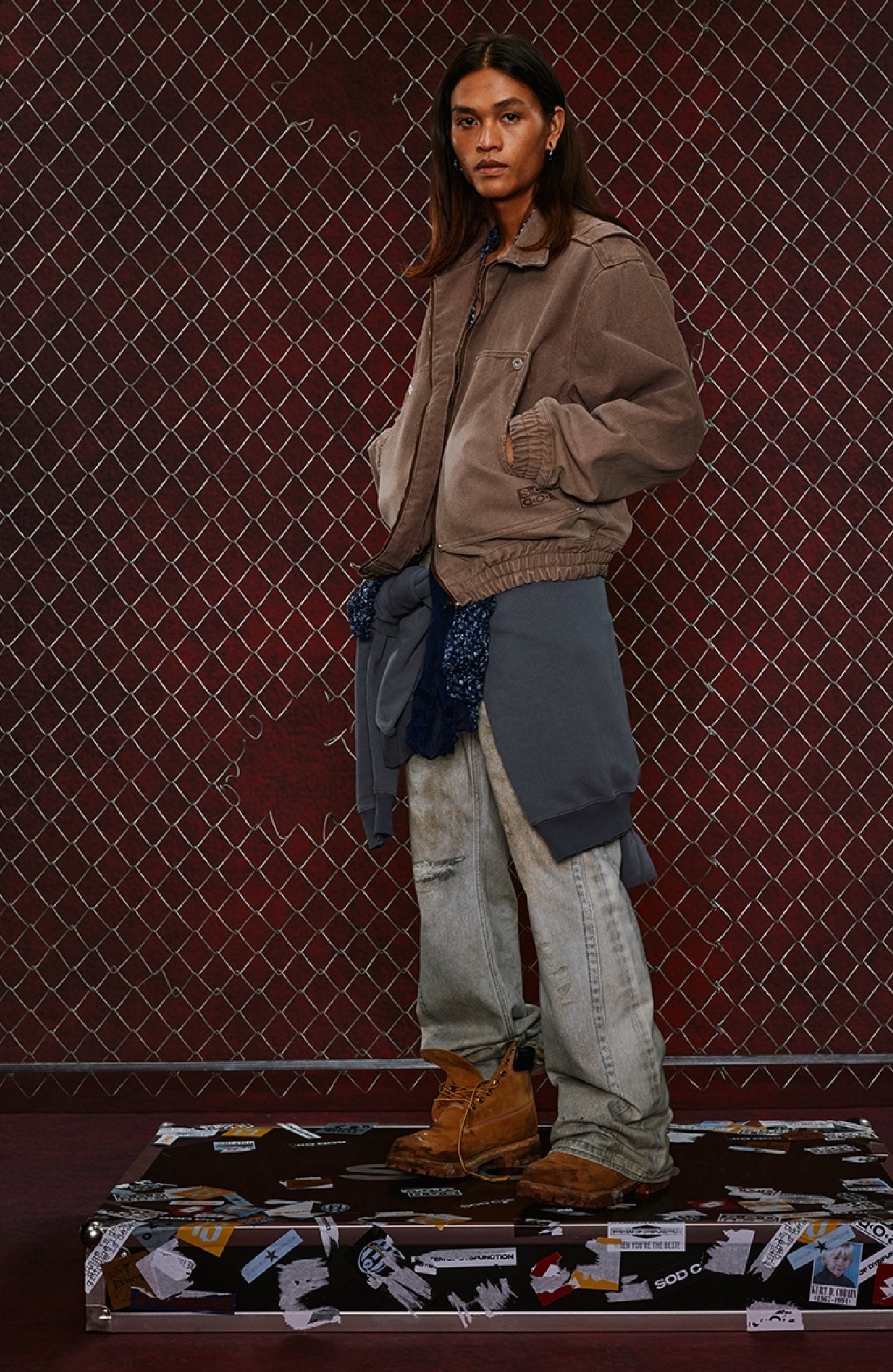 Digitally printed jeans