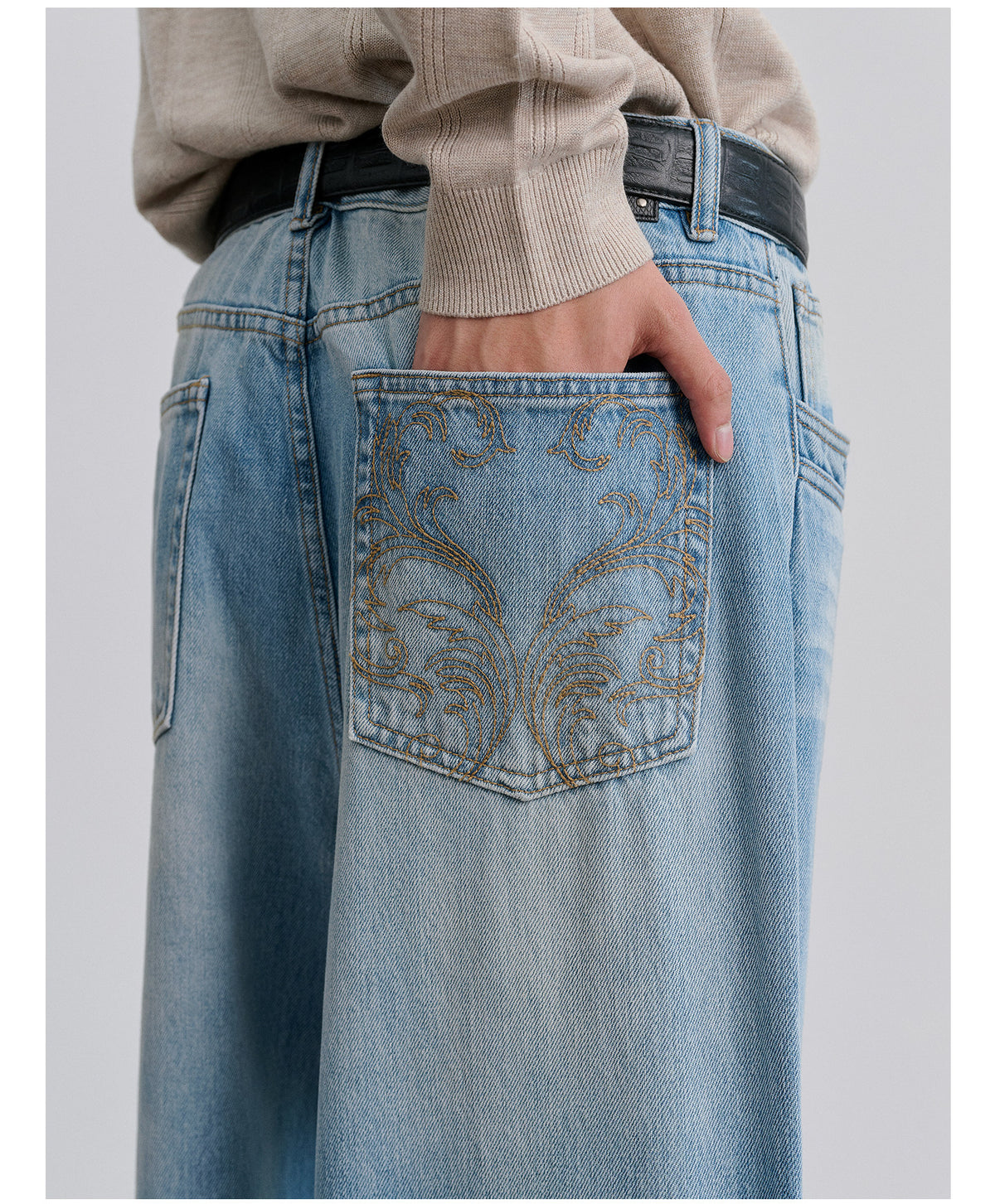 Imported Washed Denim Pants