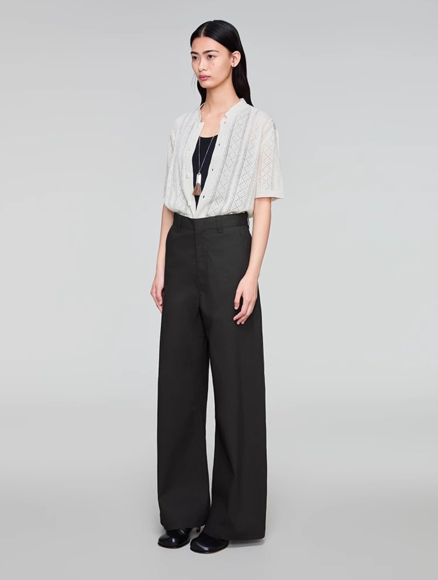 Wide Leg A-Line Casual Pants