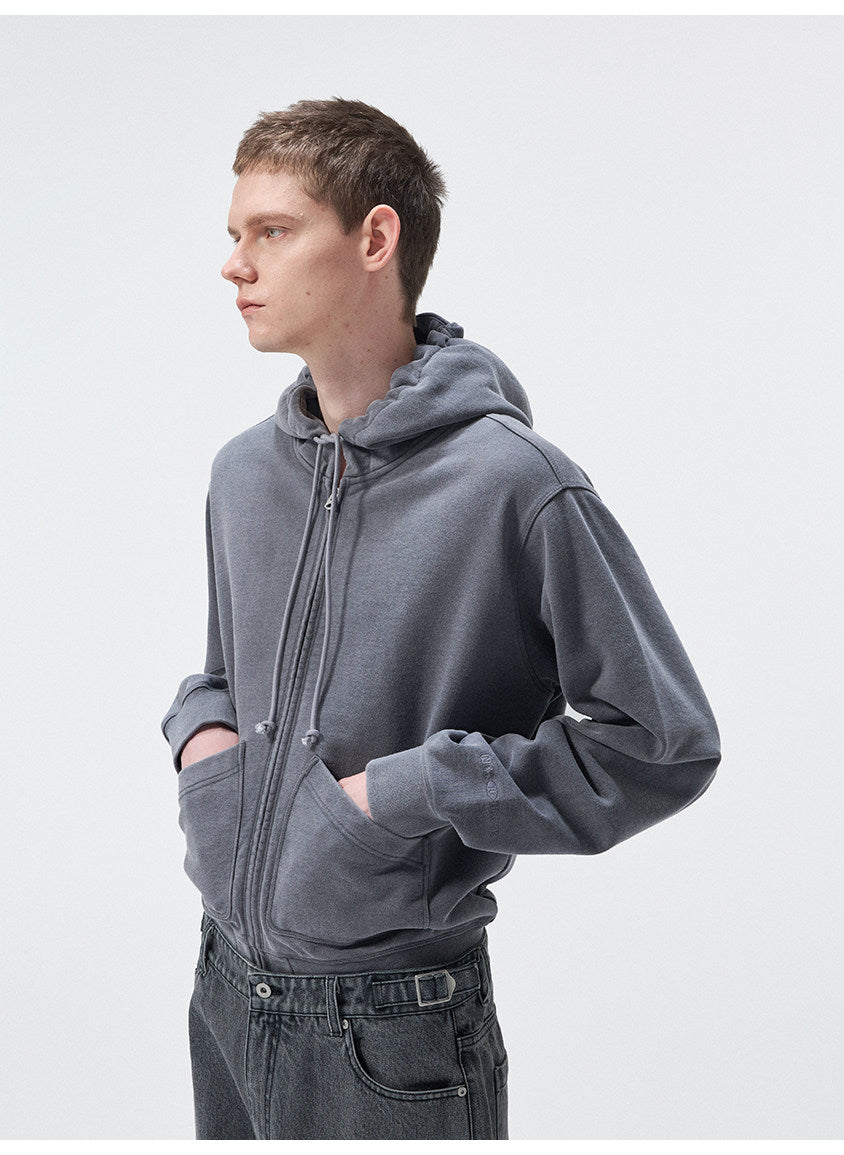 Short-Length Drawstring Sweatshirt