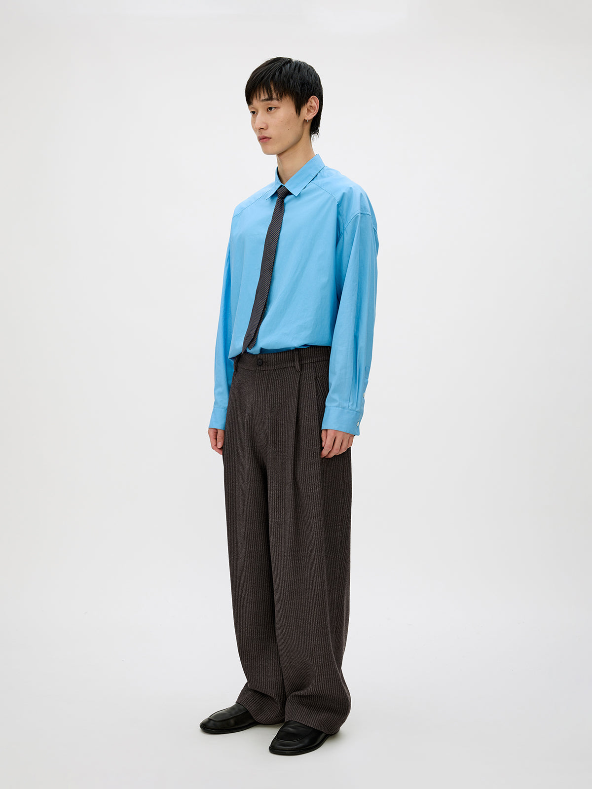 Loose Double-Pleated Casual Pants