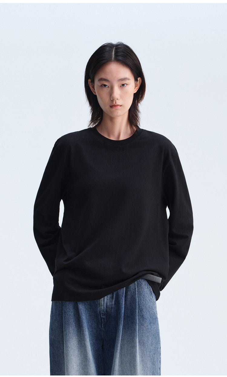 Stretch Knit Crew Neck T-Shirt