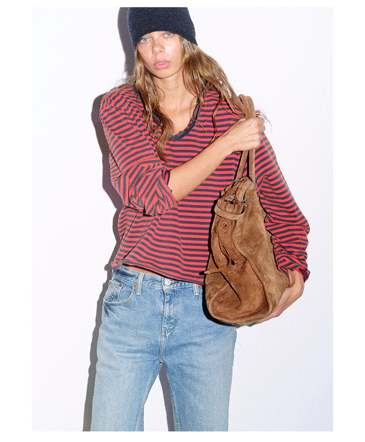 Distressed Striped T-Shirt